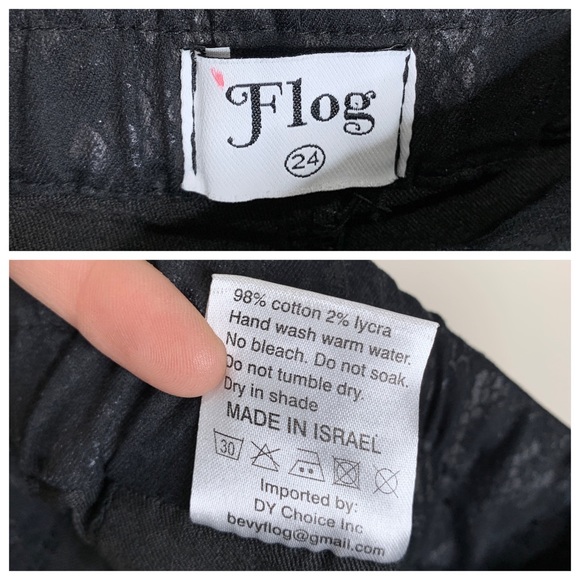 Bevy Flog Shely Black Python Drawstring Pants (Sz 24) Snake Print - Picture 15 of 15